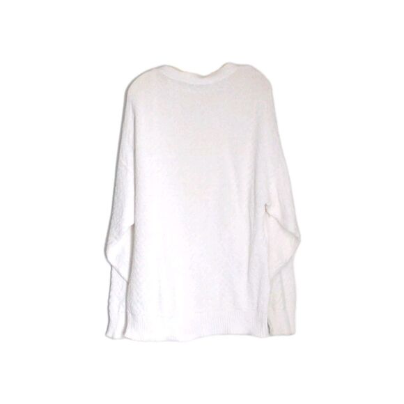 Vtg Serious Affairs Mens Sweater Crew Neck White Cotton Made in USA Size L - Picture 4 of 5